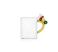 Ichendorf Milano Mug Scoiattolo, Collezione Fruits&Flowers, 45 cl, Vetro Borosilicato, Fatto a Mano