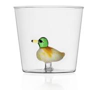 Ichendorf Milano Set di 4 Tumbler Assortiti, Collezione Animal Farm, 35 cl, Vetro Borosilicato, Fatto a Mano