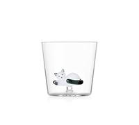 Ichendorf Milano Set di 4 Tumbler Assortiti, Collezione Tabby Cat, 35 cl, Vetro Borosilicato, Fatto a Mano