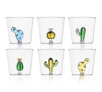 Ichendorf Milano Set di 6 bicchieri, collezione Desert Plants, 35 cl, vetro borosilicato, fatto a mano