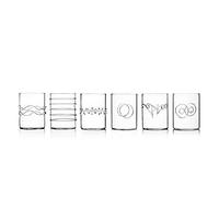 Ichendorf Milano 09352008 Set di 6 Bicchieri per Liquore, Decò, 10 cl