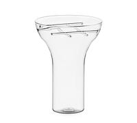 Ichendorf Milano Vaso Grande, Collezione Trame, H 25 cm, Vetro Borosilicato, Fatto a Mano