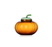 Ichendorf Milano Zuccheriera Zucca Collezione Vegetables, diametro 12 cm, vetro borosilicato fatto a mano