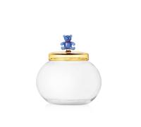 ICHENDORF Schiaccianoci Biscottiera Orsetto Azzurro 15x15cm Vetro Borosilicato