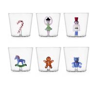 ICHENDORF Schiaccianoci Set 6 Pezzi Bicchieri Tumbler 350ml Vetro Borosilicato