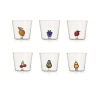 Ichendorf Milano Set di 6 Tumbler, Collezione Fruits&Flowers, 35 cl, Vetro Borosilicato, Fatto a Mano