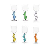 Ichendorf Set 6 calici da Vino con Gambo Decorato Desert Plants Cactus