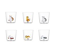 Ichendorf Tabby Cat Set 6 tumbler acqua, decori assortiti