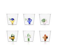 ICHENDORF Marine Garden Pesci Set 6 Pezzi Tumbler Bicchieri 8,5cm 350ml Vetro Bo