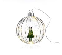 ICHENDORF Woodland Tales Lampada Pallina di Natale Albero di Natale 12cm Vetro B