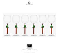 Ichendorf - Woodland Tales - Natale 2025 - Set 6 Calici Vino Albero h cm 22