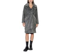 ICHI Black Polyester Coat - IT38|XS