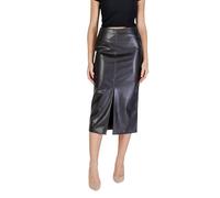 ICHI Black Polyester Long Skirt - IT36|XXS