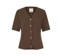 ICHI - Blazer a Maniche Corte - - Jackets - Donna - Marrone - XS