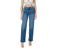 ICHI Blue Cotton Relaxed Fit Jeans - W30 | L34