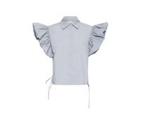 ICHI - Blusa Elegante con Ampie Ruches - - Blouses & Shirts - Donna - Blu - L