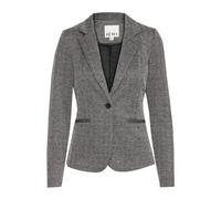 ICHI - Elegante Blazer Jacquard Nero/Bianco Herringbone - - Jackets - Donna - Grigio - XS