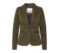 ICHI - Elegante Giacca Blazer Jacquard Nero/Lizard - - Jackets - Donna - Verde - XL
