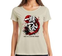 Ichi-go ichi-e Samurai Katana Japan Y2K - Maglietta da donna, naturale, XL