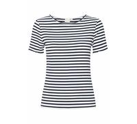 ICHI Ihcella SS T-Shirt, 204497/Total Eclipse Stripe, L Donna