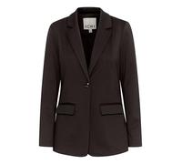 ICHI IHKATE - Blazer da donna con 1 bottone, tasche pieghevoli, collo a risvolto, leggermente elastico, vestibilità regolare, Nero (194008), M