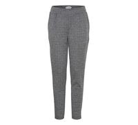 ICHI Ihkate Jacquard Pa8 Pantaloni Casual da Lavoro, Nero/Bianco a Spina di Pesce (203523), XL Donna