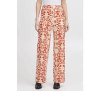 Ichi - IHKATE PRINT WIDE PA5 Rosso - Abbigliamento L Rosso