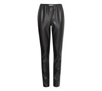 ICHI - Leather Pantaloni - - Trousers - Donna - Nero - S