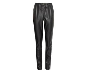 ICHI - Leather Pantaloni - - Trousers - Donna - Nero - XL