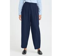 ICHI Pantaloni con pieghe 'IHFAVA' navy Donna - Abbigliamento - Taglie comode - Pantaloni ICHI 38