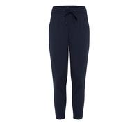 ICHI, ,Trousers ,Donna ,Blu ,L Total Eclipse Cropped Slim-Leg Pantaloni