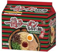 Ichiran Hakata Zuppa tonkotsu di noodle ricci Ramen con salsa rossa secca segreta speciale - 5 pasti
