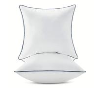 Ichrysania Set di 2 inserti per cuscini da divano, 100% cotone, 2 pezzi, 45 x 45 cm