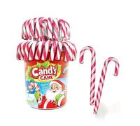 Ichuches. Cesto cioccolato,torta di prodotti kinder, regali originali con buono, uova, kinder happy hippo. (Candy Cane 50und)