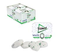 iChuches - Trident, gomma senza zucchero a lunga durata. Rinfrescante, senza calorie, ideale per il respiro (12 unità, bianco spearmint)