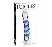 ICICLES NO.5 Fallo in vetro dildo reale vaginale anale stimolatore liscio glass
