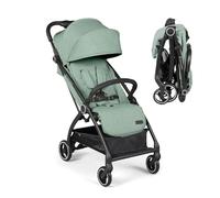 Ickle Bubba Aries Autofold Passeggino da viaggio, leggero e compatto, pieghevole con una sola mano, solo 6,1 kg, dalla nascita a 22 kg, reclinabile multiposizione, cappuccio UPF 50+ (verde salvia)