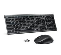 iClever Bluetooth Clavier Souris sans Fil