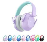 iClever Cuffie con cancellazione del rumore per bambini, 26 dB NRR di sicurezza, riduzione del rumore, paraorecchie per autismo, sensoriale e concentrazione, protezione dell'udito per fuochi