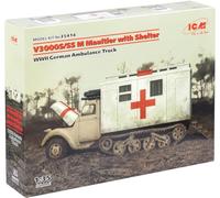 1:35 ICM KIT V3000S/Ss M Maultier With Shelter Wwii German Truck Kit ICM35414
