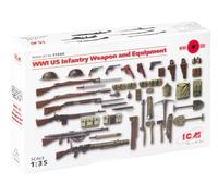 ICM 035688 - 1/35 WWI US Fanteria Armi e di plastica Modello Kit di Montaggio