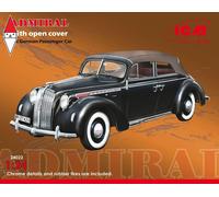 Admiral Cabriolet w/ Open Cover, WWII German Passenger Car 1:24 Model Kit 24022