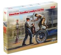 American Gasoline Loaders (1910s) (2 Figures) (100% New Molds) 1:24 Model Kit