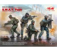 ICM 1/24 KIT ACTION FIGURE MILITARE S.W.A.T TEAM 4 FIGURES MODELLISMO MODELLINO