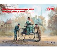 ICM 1/24 KIT BENZ PATENT MOTORWAGEN 1886 W/MRS.BENZ MODELLINO STATICO DIECAST
