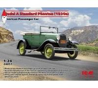 1:24 ICM KIT Model A Standard Phaeton 1930Samerican Passenger Car Kit ICM24051