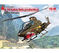 Ah-1g Cobra (late Production), Us Attack Helicopter 1:32 Plastic Model Kit ICM