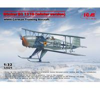 ICM 1/32 BUCKER BU 131D WINTER VERSION WWII GERMAN TRAINING KIT MODELLINO AEREO