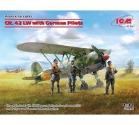 ICM 1:32 CR. 42 LW con Piloti Tedeschi, Model Kit, ICM32022