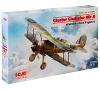 Gloster Gladiator Mk.II, WWII British Fighter 1:32 Plastic Model Kit 32041 ICM